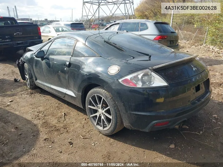 2011 Mitsubishi Eclipse Gs/Gs Sport VIN: 4A31K5DF3BE002628 Lot: 40780765