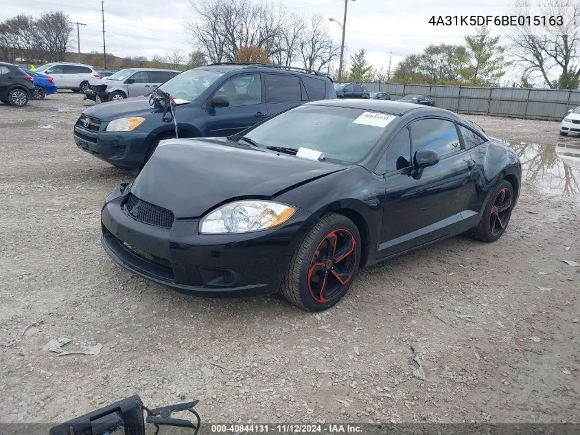 2011 Mitsubishi Eclipse Gs/Gs Sport VIN: 4A31K5DF6BE015163 Lot: 40844131