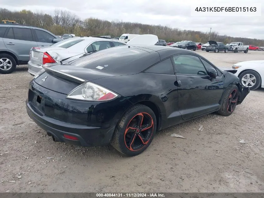 2011 Mitsubishi Eclipse Gs/Gs Sport VIN: 4A31K5DF6BE015163 Lot: 40844131