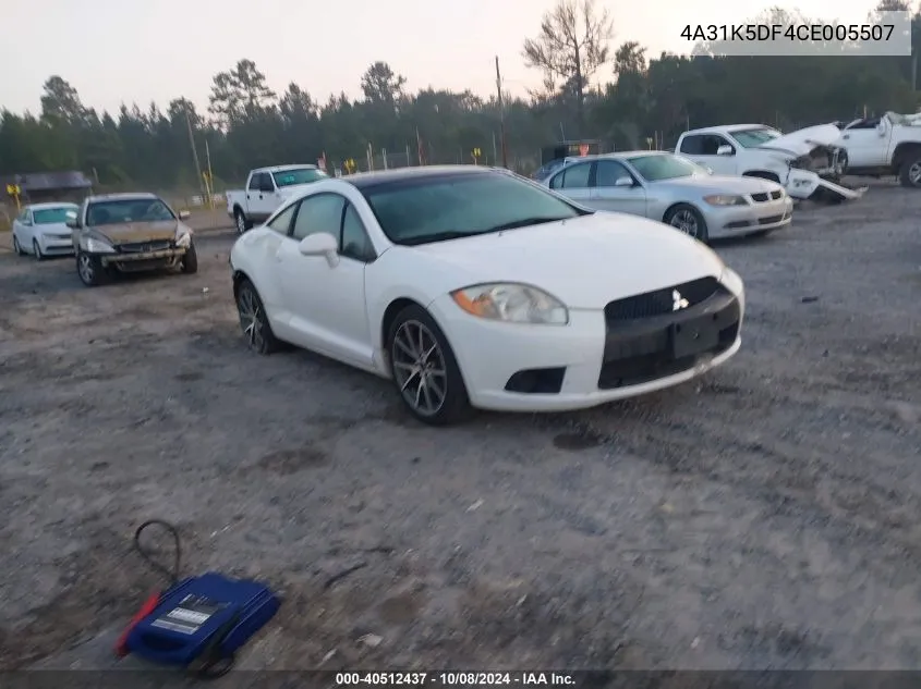 2012 Mitsubishi Eclipse Gs/Gs Sport/Se VIN: 4A31K5DF4CE005507 Lot: 40512437