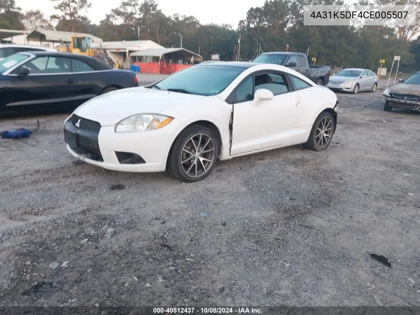 2012 Mitsubishi Eclipse Gs/Gs Sport/Se VIN: 4A31K5DF4CE005507 Lot: 40512437