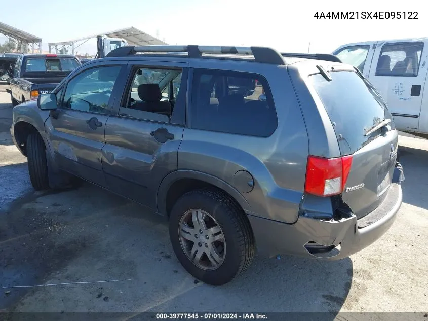 2004 Mitsubishi Endeavor Ls VIN: 4A4MM21SX4E095122 Lot: 39777545