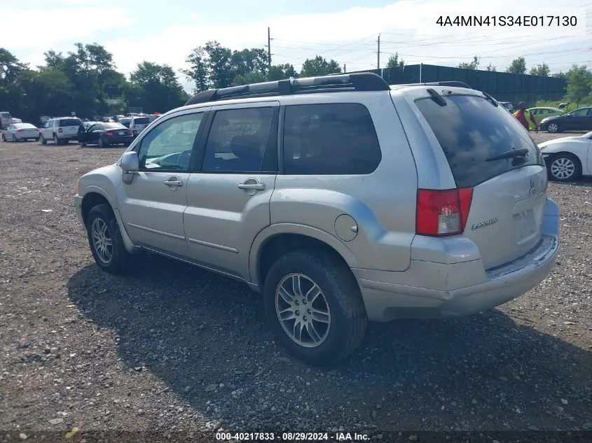 2004 Mitsubishi Endeavor Limited VIN: 4A4MN41S34E017130 Lot: 40217833