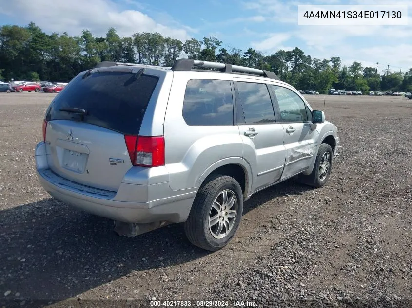 2004 Mitsubishi Endeavor Limited VIN: 4A4MN41S34E017130 Lot: 40217833