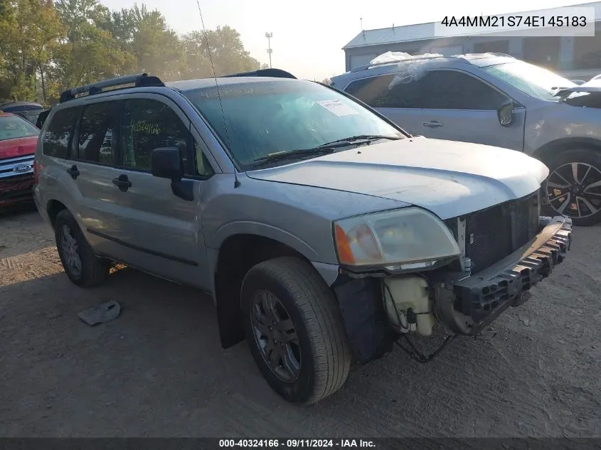 2004 Mitsubishi Endeavor Ls VIN: 4A4MM21S74E145183 Lot: 40324166