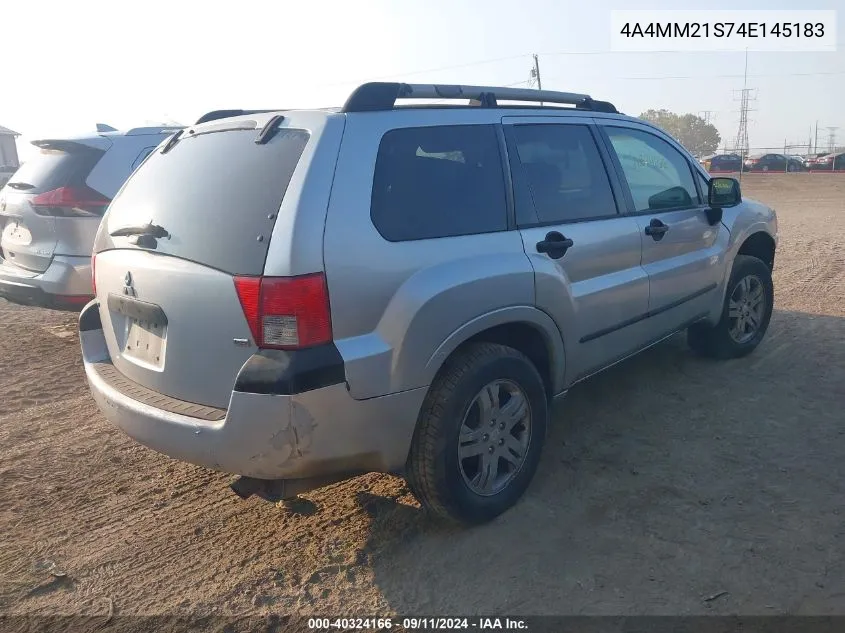 2004 Mitsubishi Endeavor Ls VIN: 4A4MM21S74E145183 Lot: 40324166