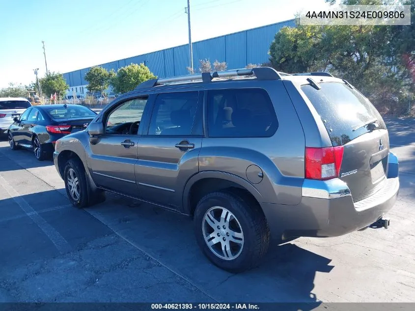 2004 Mitsubishi Endeavor Xls VIN: 4A4MN31S24E009806 Lot: 40621393