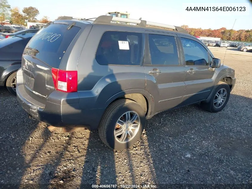 2004 Mitsubishi Endeavor Limited VIN: 4A4MN41S64E006123 Lot: 40656787