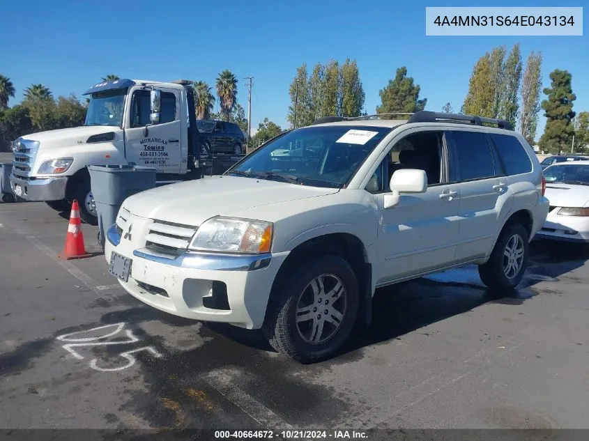 2004 Mitsubishi Endeavor Xls VIN: 4A4MN31S64E043134 Lot: 40664672