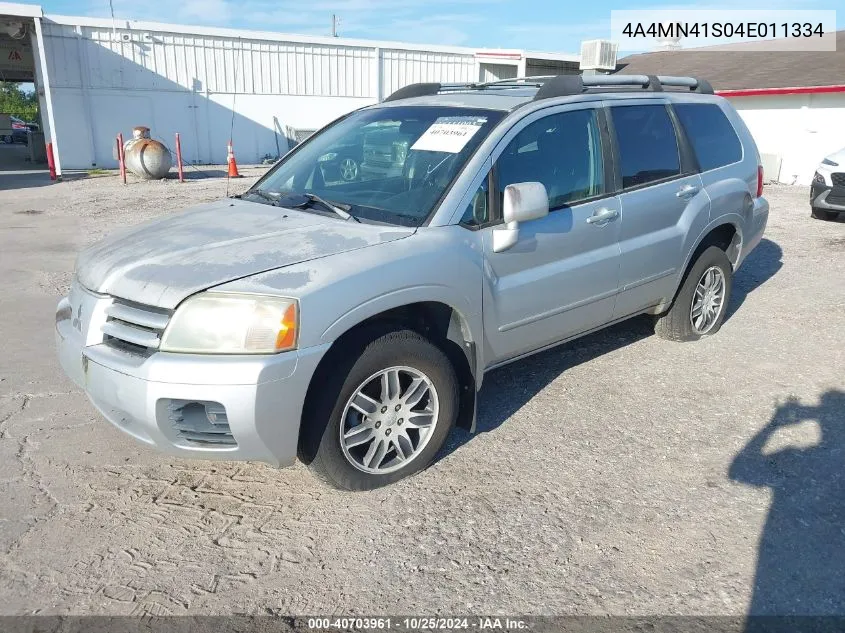 2004 Mitsubishi Endeavor Limited VIN: 4A4MN41S04E011334 Lot: 40703961