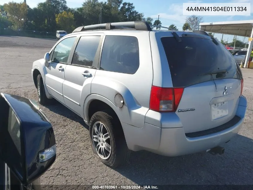 2004 Mitsubishi Endeavor Limited VIN: 4A4MN41S04E011334 Lot: 40703961