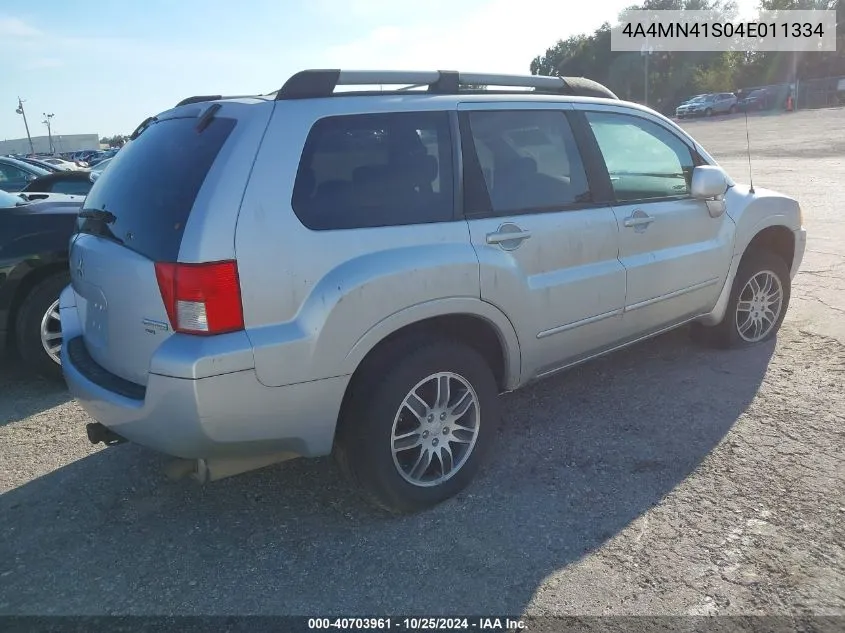 2004 Mitsubishi Endeavor Limited VIN: 4A4MN41S04E011334 Lot: 40703961