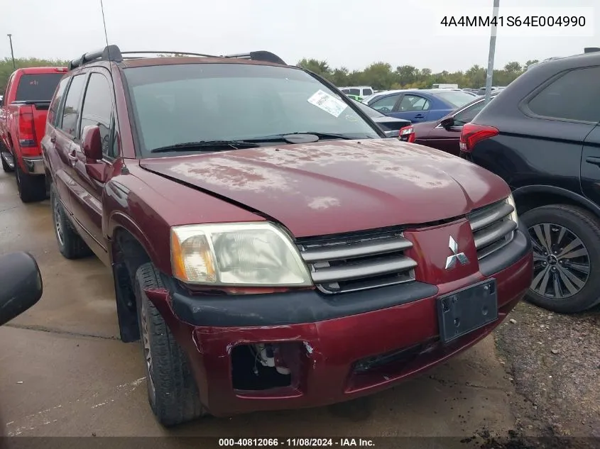 2004 Mitsubishi Endeavor Limited VIN: 4A4MM41S64E004990 Lot: 40812066