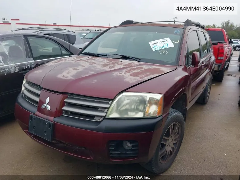 2004 Mitsubishi Endeavor Limited VIN: 4A4MM41S64E004990 Lot: 40812066