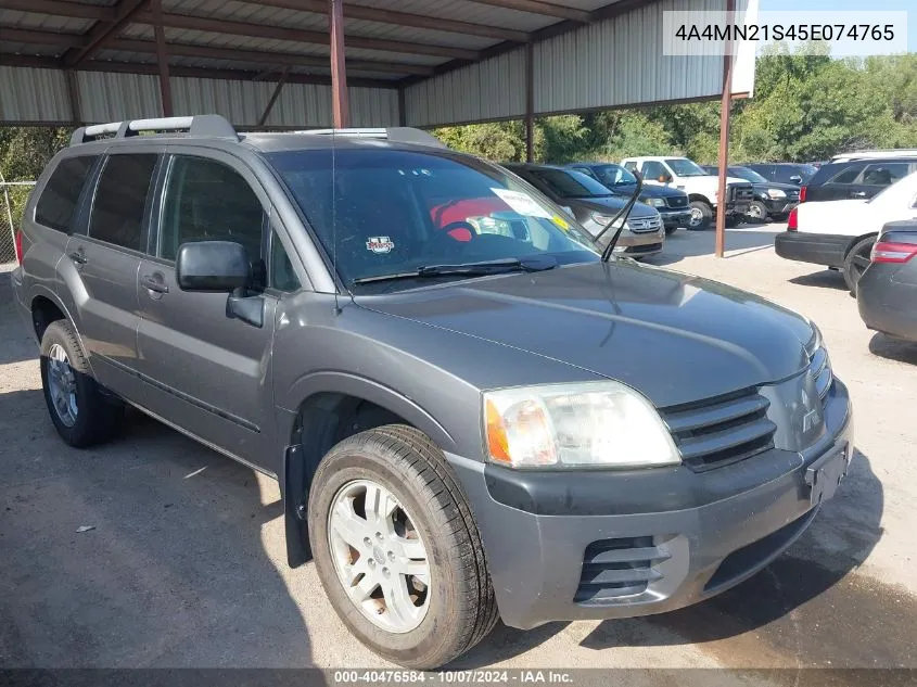 2005 Mitsubishi Endeavor Ls VIN: 4A4MN21S45E074765 Lot: 40476584