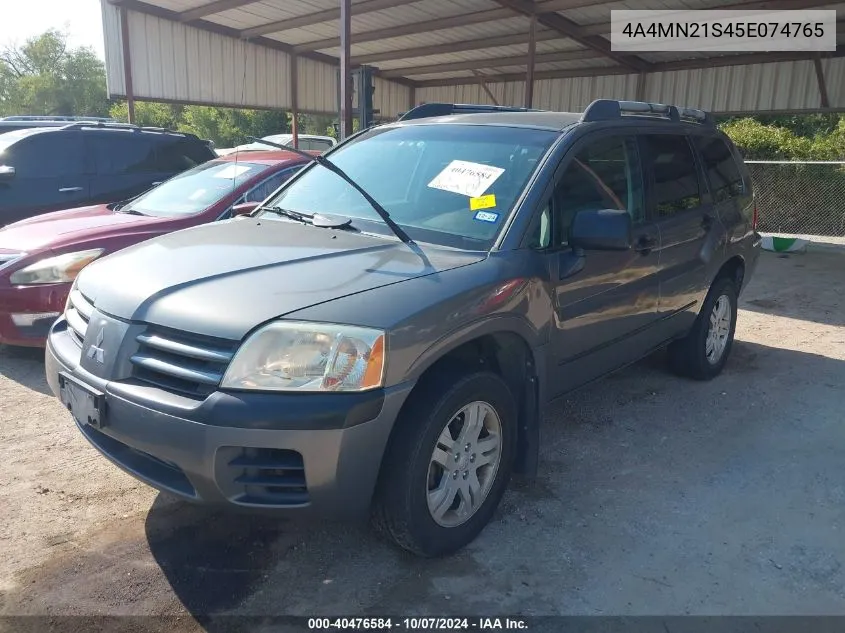 2005 Mitsubishi Endeavor Ls VIN: 4A4MN21S45E074765 Lot: 40476584