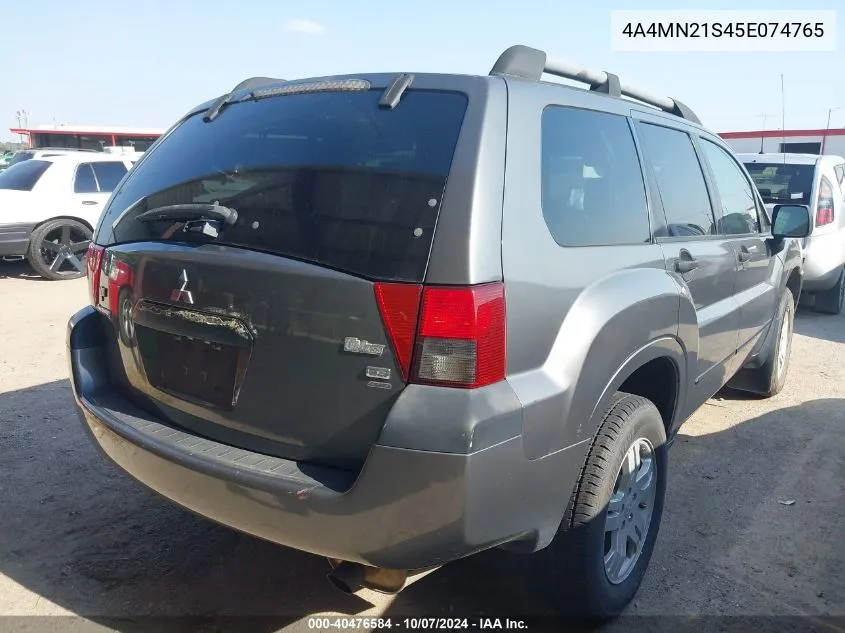 2005 Mitsubishi Endeavor Ls VIN: 4A4MN21S45E074765 Lot: 40476584