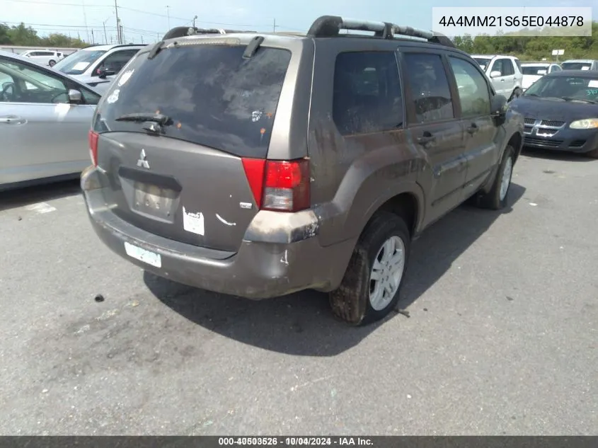 2005 Mitsubishi Endeavor Ls VIN: 4A4MM21S65E044878 Lot: 40503526