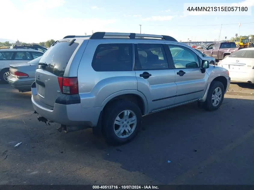 2005 Mitsubishi Endeavor Ls VIN: 4A4MN21S15E057180 Lot: 40513716