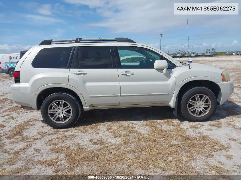 2005 Mitsubishi Endeavor Limited VIN: 4A4MM41S65E062275 Lot: 40659835