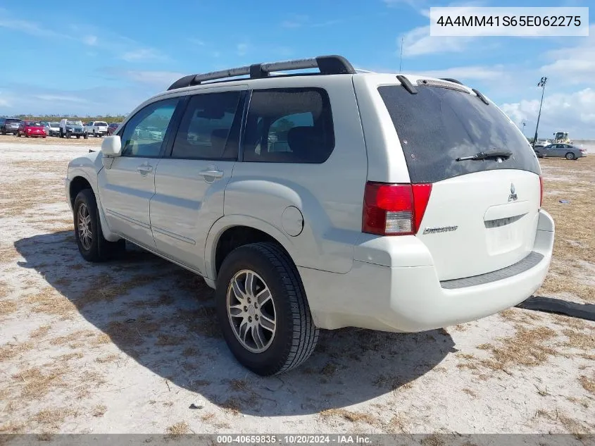 2005 Mitsubishi Endeavor Limited VIN: 4A4MM41S65E062275 Lot: 40659835