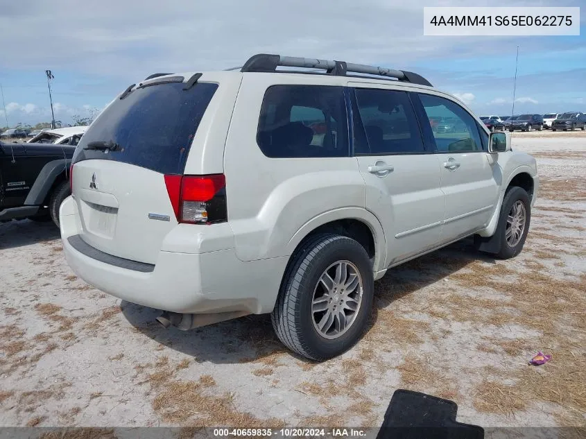 2005 Mitsubishi Endeavor Limited VIN: 4A4MM41S65E062275 Lot: 40659835