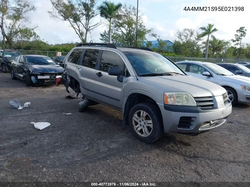 2005 Mitsubishi Endeavor Ls VIN: 4A4MM21S95E021398 Lot: 40773976