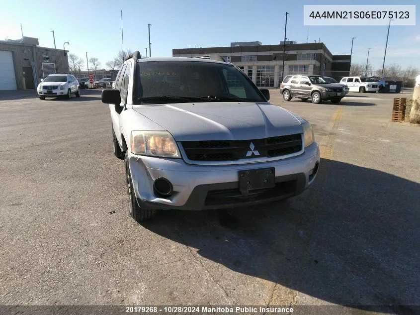 2006 Mitsubishi Endeavor Ls VIN: 4A4MN21S06E075123 Lot: 20179268