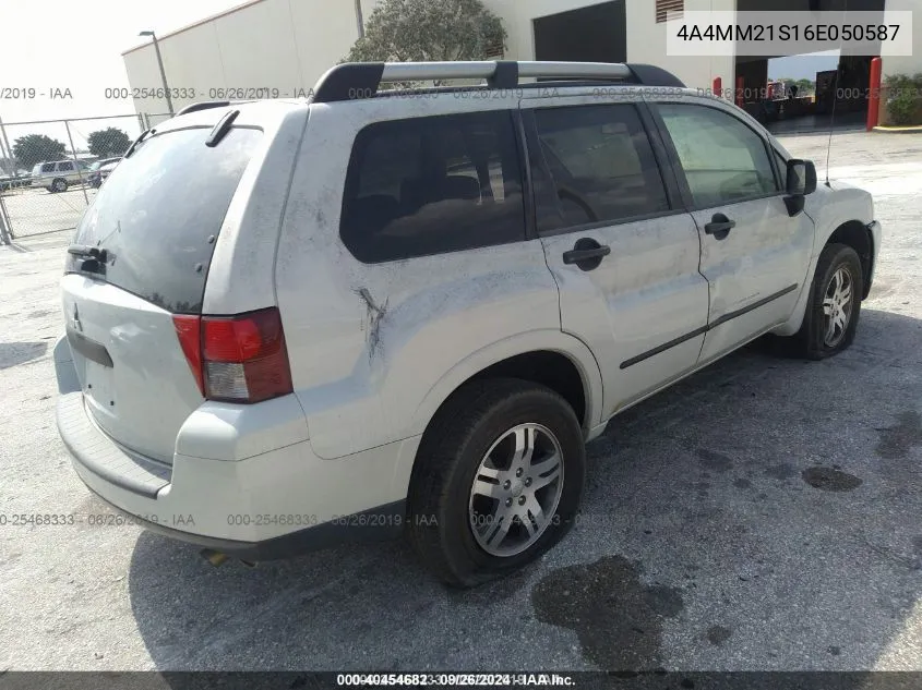 2006 Mitsubishi Endeavor Ls VIN: 4A4MM21S16E050587 Lot: 40454682