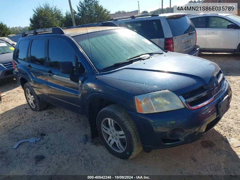 2006 Mitsubishi Endeavor Ls VIN: 4A4MN21S86E035789 Lot: 40542248