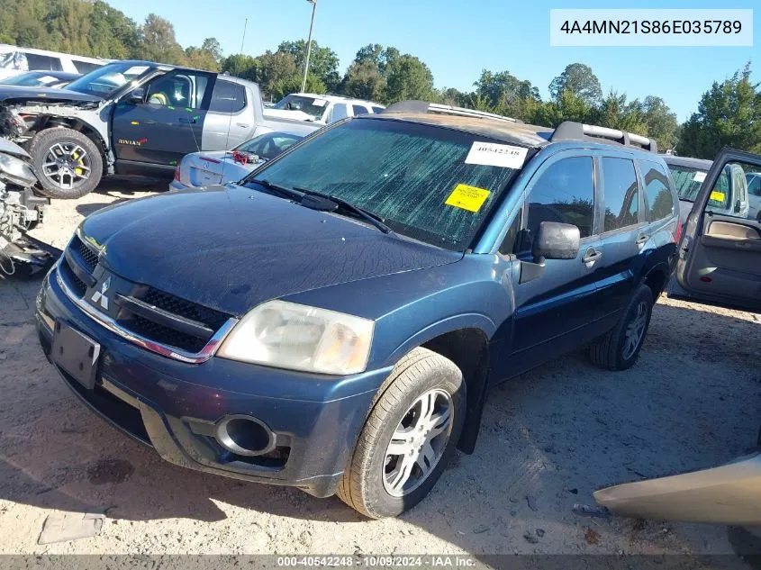 2006 Mitsubishi Endeavor Ls VIN: 4A4MN21S86E035789 Lot: 40542248