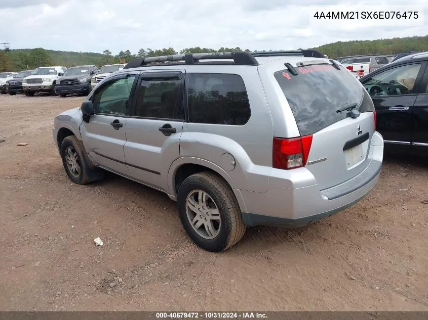 2006 Mitsubishi Endeavor Ls VIN: 4A4MM21SX6E076475 Lot: 40679472