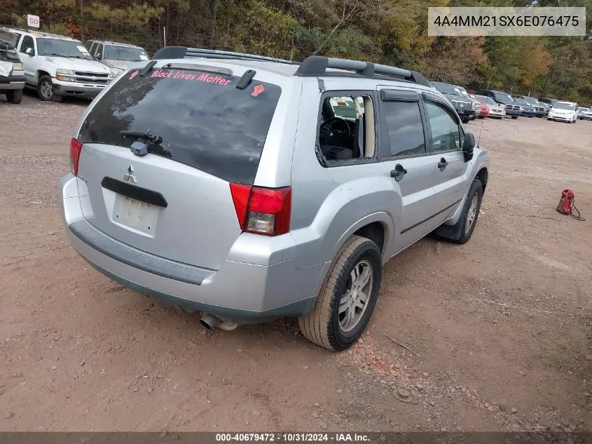 2006 Mitsubishi Endeavor Ls VIN: 4A4MM21SX6E076475 Lot: 40679472