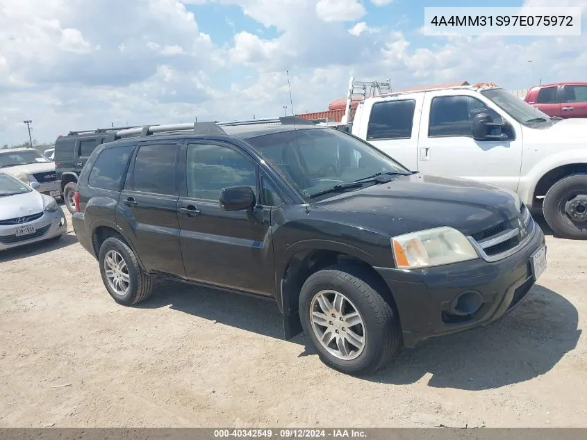 2007 Mitsubishi Endeavor Se VIN: 4A4MM31S97E075972 Lot: 40342549