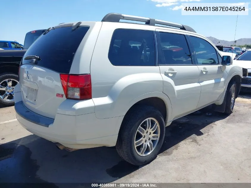 2007 Mitsubishi Endeavor Se VIN: 4A4MM31S87E045264 Lot: 40385981