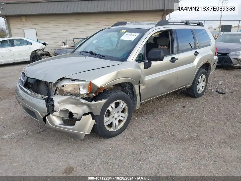 2007 Mitsubishi Endeavor Ls VIN: 4A4MN21SX7E039358 Lot: 40712264