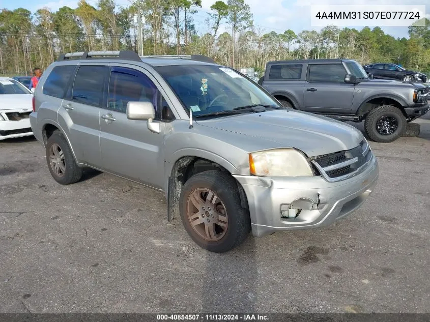 2007 Mitsubishi Endeavor Se VIN: 4A4MM31S07E077724 Lot: 40854507