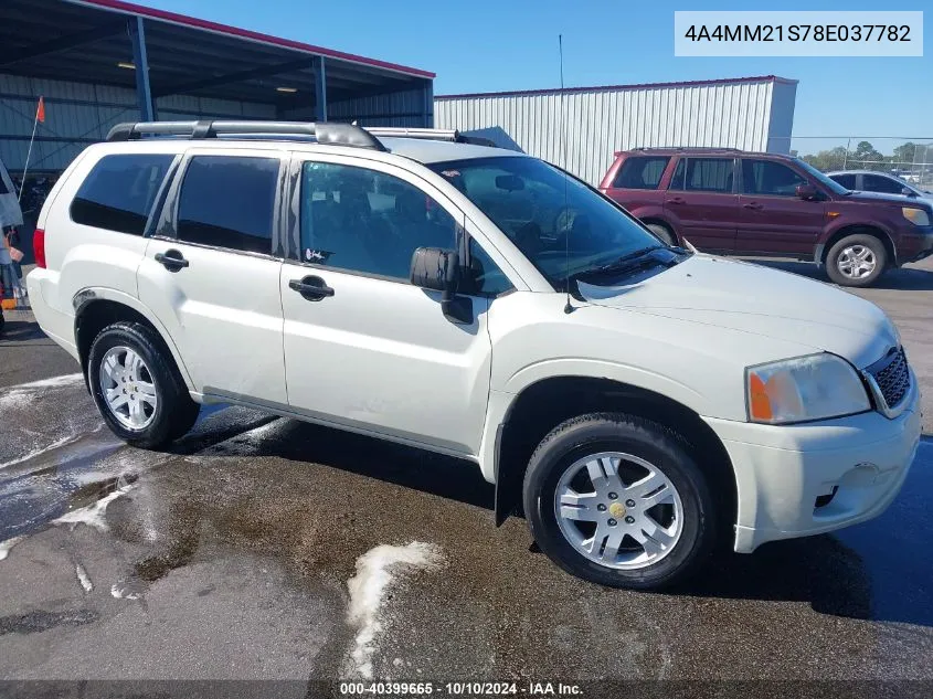 2008 Mitsubishi Endeavor Ls VIN: 4A4MM21S78E037782 Lot: 40399665