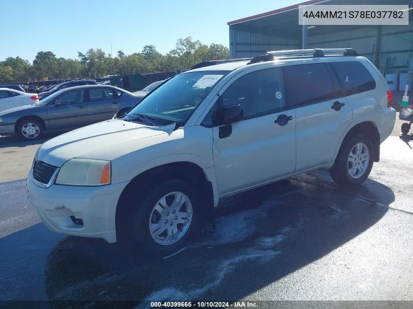 2008 Mitsubishi Endeavor Ls VIN: 4A4MM21S78E037782 Lot: 40399665