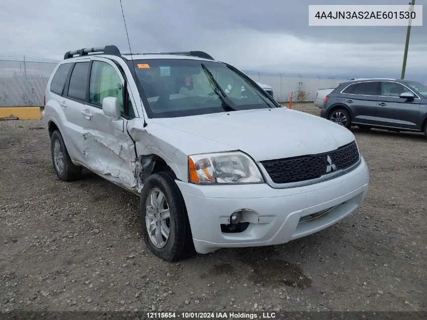 2010 Mitsubishi Endeavor VIN: 4A4JN3AS2AE601530 Lot: 12115654