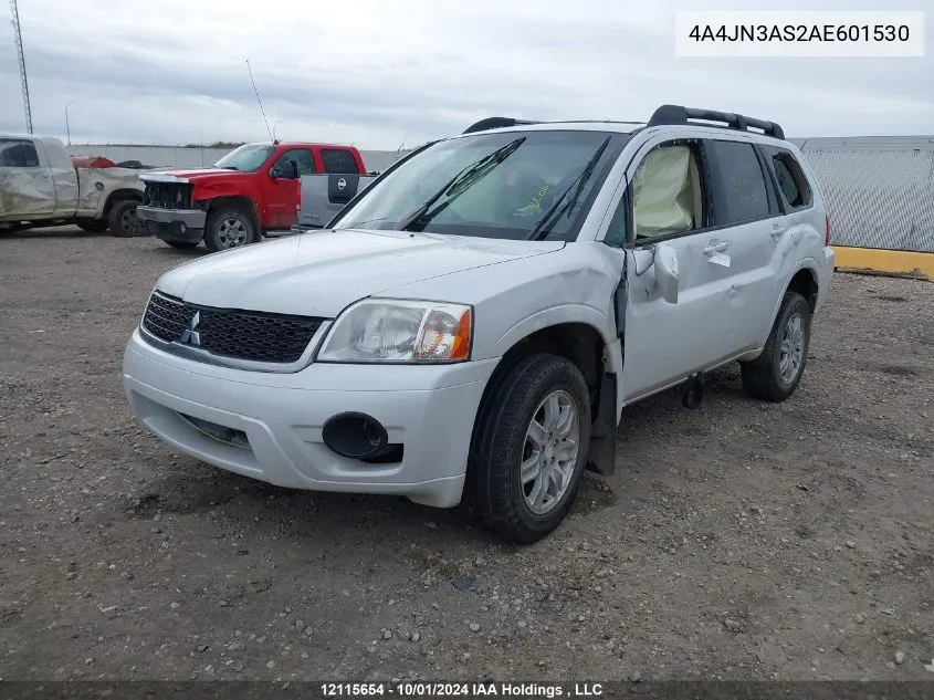 2010 Mitsubishi Endeavor VIN: 4A4JN3AS2AE601530 Lot: 12115654