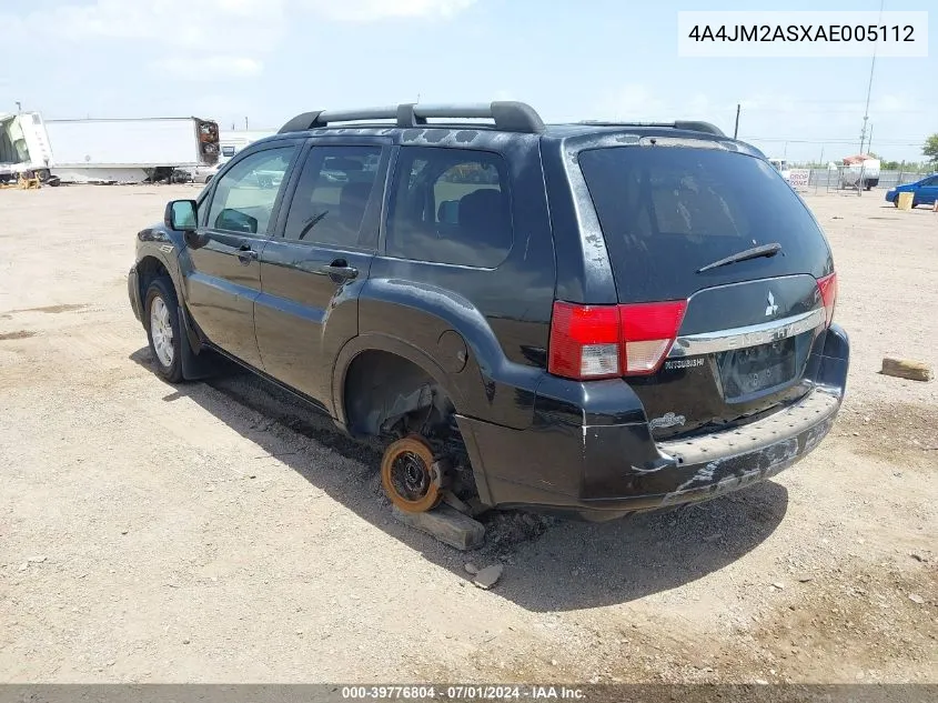 2010 Mitsubishi Endeavor Ls VIN: 4A4JM2ASXAE005112 Lot: 39776804