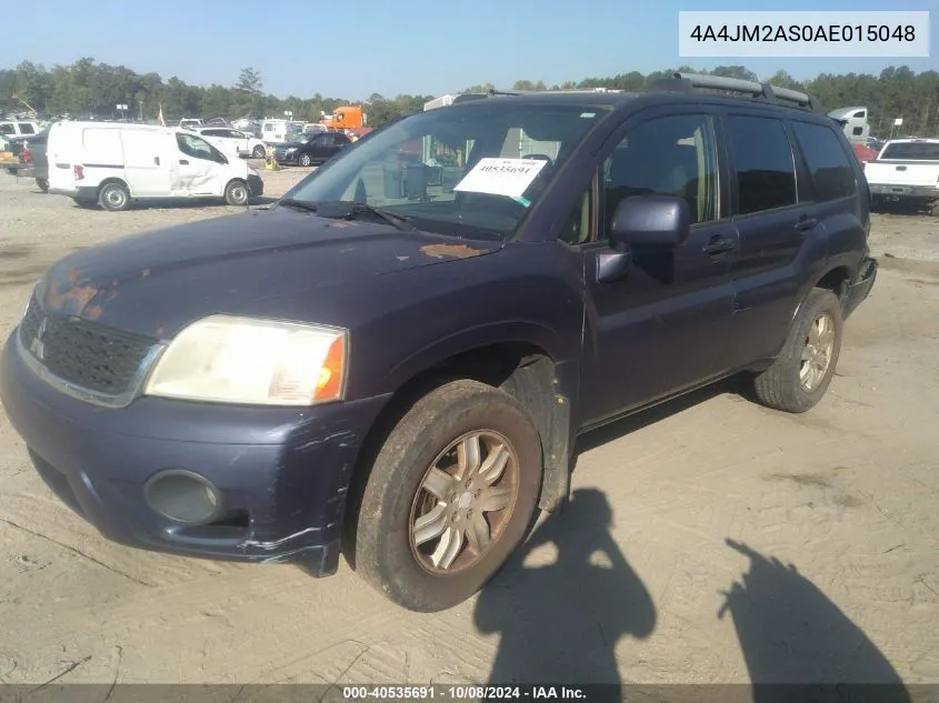 2010 Mitsubishi Endeavor Ls VIN: 4A4JM2AS0AE015048 Lot: 40535691