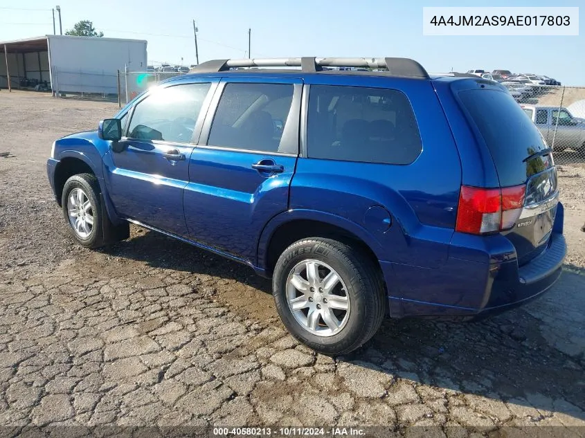 2010 Mitsubishi Endeavor Ls VIN: 4A4JM2AS9AE017803 Lot: 40580213