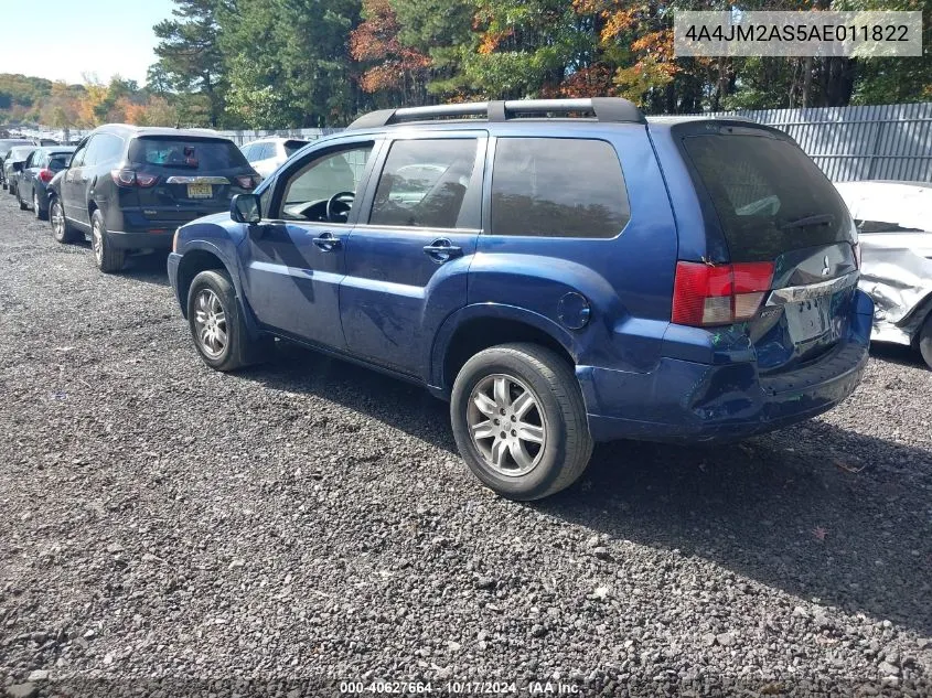 2010 Mitsubishi Endeavor Ls VIN: 4A4JM2AS5AE011822 Lot: 40627664