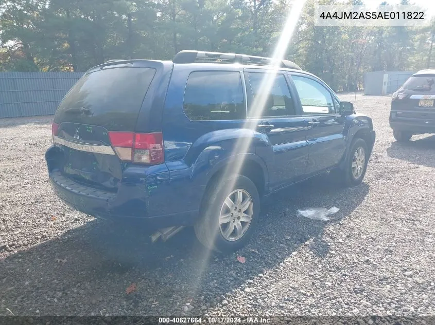 2010 Mitsubishi Endeavor Ls VIN: 4A4JM2AS5AE011822 Lot: 40627664