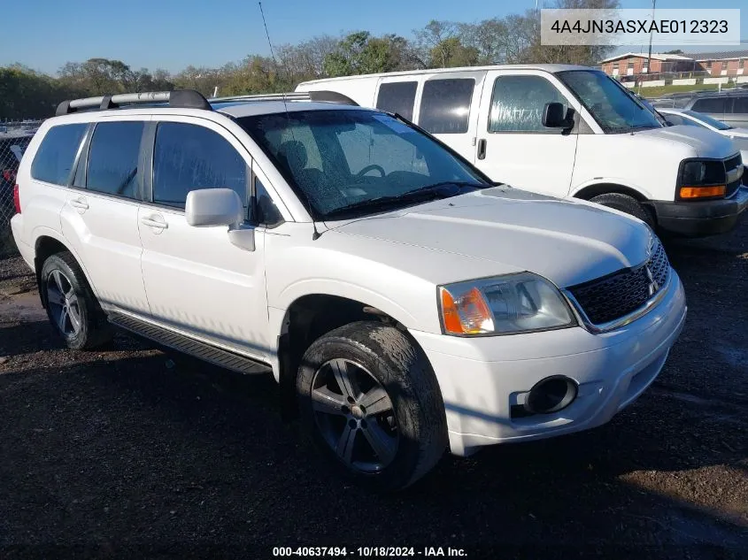 2010 Mitsubishi Endeavor Se VIN: 4A4JN3ASXAE012323 Lot: 40637494