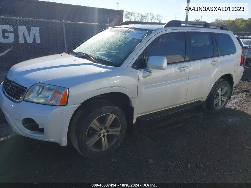 2010 Mitsubishi Endeavor Se VIN: 4A4JN3ASXAE012323 Lot: 40637494