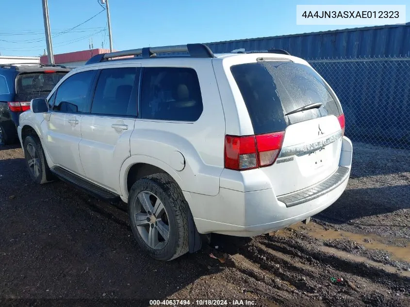 2010 Mitsubishi Endeavor Se VIN: 4A4JN3ASXAE012323 Lot: 40637494