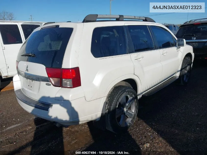 2010 Mitsubishi Endeavor Se VIN: 4A4JN3ASXAE012323 Lot: 40637494